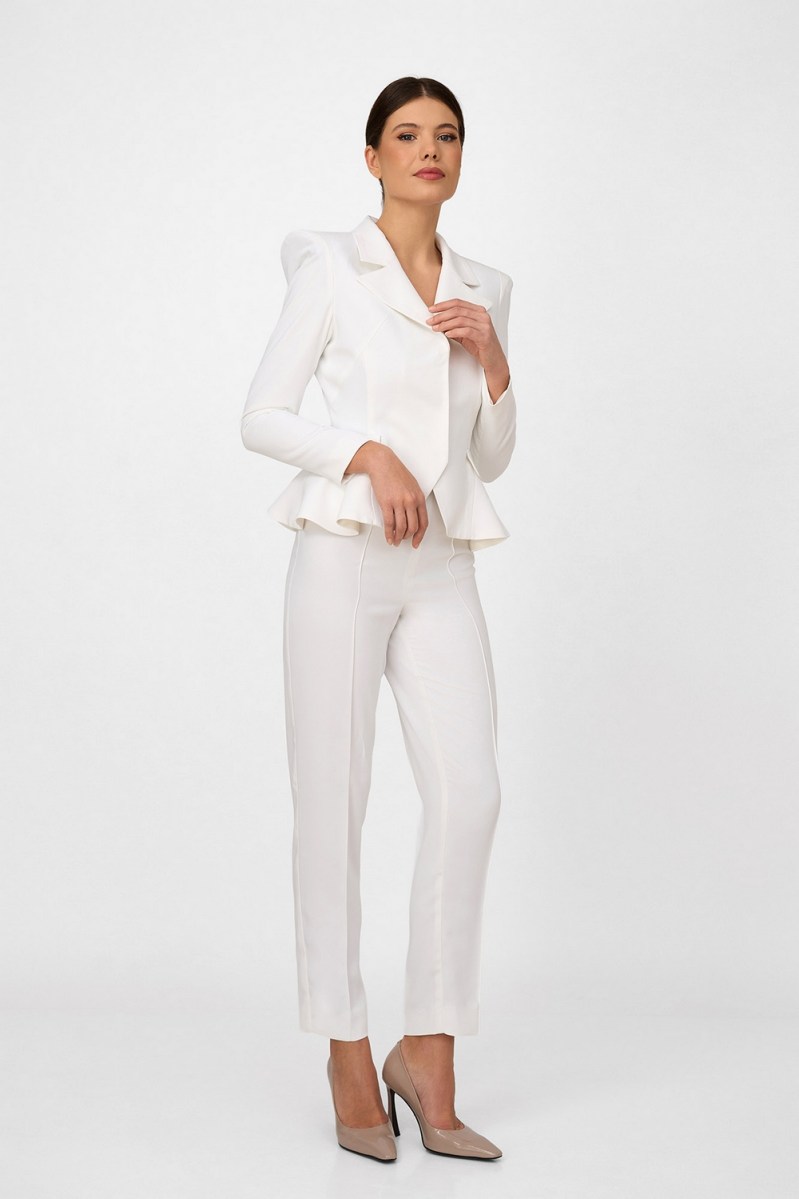 PANTALONI DIN CREP ALBI POZA 1